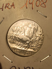 Rara lira 1908 usato  Roma
