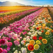 100 mixed ranunculus for sale  USA