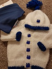 Handknitted baby cardigan for sale  HULL