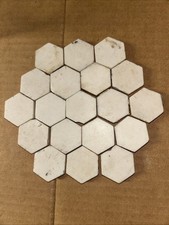 White hexagon matte for sale  Rutherford