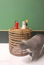 Stupendo sgabello vimini usato  Italia