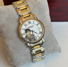 1980 Vintage Raymond Weil Saddam Hussein Relógio Masculino 36mm Memorial Iraque Raro, usado comprar usado  Enviando para Brazil