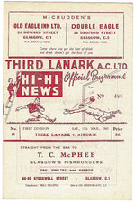 Third lanark airdrie for sale  LONDON