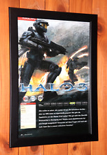 Halo 3 Xbox 360 raro antigo pequeno pôster promocional/página de anúncio emoldurada. comprar usado  Enviando para Brazil