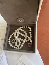 Collier perles blanches d'occasion  Cergy-