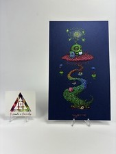 Usado, Impressão artística Marq Spusta lugar alto o suficiente azul escuro brilhante tinta UV rara comprar usado Usado, Impressão artística Marq Spusta lugar alto o suficiente azul escuro brilhante tinta UV rara comprar usado  Enviando para Brazil