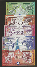 SUDÁFRICA ORANIA 10 20 50 100 200 Ora (c.2024 2026), Serie H, Original UNC. segunda mano  Embacar hacia Mexico