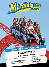 Biglietto ingresso mirabilandi usato  Italia