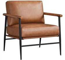 Leather accent chair for sale  IPSWICH