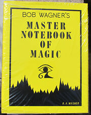 BOB WAGNER'S MASTER NOTEBOOK OF MAGIC--ASSINADO--1992 HC/DJ--MAIS CATÁLOGO DE 12 PÁGINAS comprar usado  Enviando para Brazil