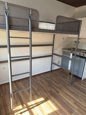 Hochbettgestell dunkelgrau 90x gebraucht kaufen  Aachen