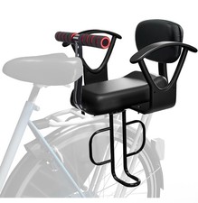 Assento de bicicleta infantil preto montado na parte traseira para crianças, quadro de segurança infantil 2-8 anos de idade comprar usado  Enviando para Brazil