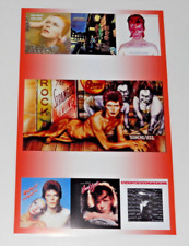 Grande pôster capa álbum David Bowie 1971-76 Hunky Dory Ziggy Stardust 19"x13" comprar usado  Enviando para Brazil