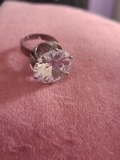 Silvertone glass diamante for sale  WIRRAL