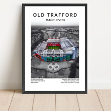 Old trafford poster for sale  WARRINGTON