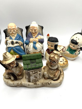 Usado, Lote Mocassins Salt Pepper Shakers Vovó Vovô Bancos Cadeiras de Balanço Outhouse comprar usado  Enviando para Brazil