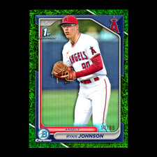Usado, 2024 Bowman Chrome Draft Ryan Johnson 1º refrator de grama verde #BDC-41 RC /99 comprar usado  Enviando para Brazil
