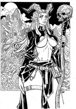 Witch PRIESTESS OF SHADOW 8X11 PÁGINA ORIGINAL POR LC FREITAS JN1 comprar usado  Enviando para Brazil