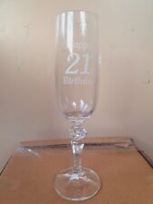 Birthday champagne flute for sale  PONTYPOOL