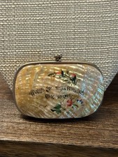 Usado, Bolsa concha antiga Concertina Worlds Expedition com forro vermelho 1893 comprar usado  Enviando para Brazil