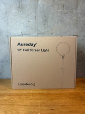 Usado, Kit regulável Aureday 12" tela cheia anel luz LED vídeo foto novo na caixa comprar usado  Enviando para Brazil