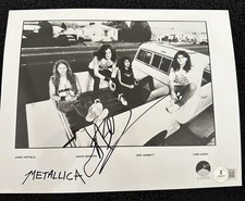 Jason Newsted Vintage Assinado 10X8 P&B Metallica Foto Beckett Autenticada comprar usado  Enviando para Brazil
