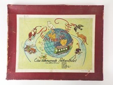 Old Dice Game Around The World Record Journey 1954 Ferdinand Krick KG Leipzig, usado comprar usado  Enviando para Brazil