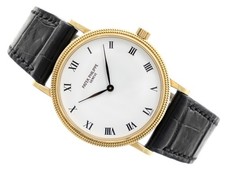ZEGAREK MĘSKI PATEK PHILIPPE CALATRAVA 18K ŻÓŁTE ZŁOTO 33MM AUTO. NIEPOLEROWANY REF. 3992 na sprzedaż  PL