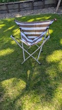 Folding brown chair for sale  HAILSHAM