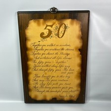 50th anniversary poem for sale  Bridgeton