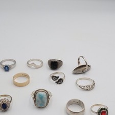 Collection silver rings for sale  UK