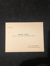 Carte visite frantz d'occasion Carte visite frantz d'occasion  Cuxac-Cabardès