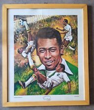 Autografo pelè litografia usato  Italia