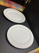 Par de 2 pratos ovais Lenox OPAL INNOCENCE Classics Collection 16, usado comprar usado  Enviando para Brazil
