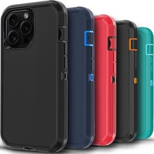 Capa telefone resistente à prova de choque + vidro temperado para iPhone 12/12 Pro Max comprar usado  Enviando para Brazil