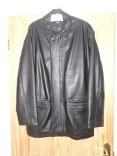 Men black leather for sale  WICKFORD