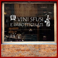 Adesivi enoteca vetrine usato  Napoli