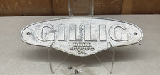 Usado, Placa de metal emblema trânsito ônibus escolar vintage GILLIG Bros Hayward CA comprar usado  Enviando para Brazil