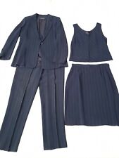 Tailleur blu gessato usato  Milano