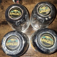CONJUNTO de QUATRO (4) Mangels Wheel 3,5" Push Thru (?) Tampa central cromada para calota? comprar usado  Enviando para Brazil