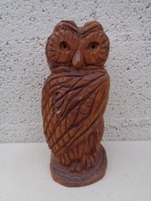 Statue hibou bois d'occasion  Ballan-Miré