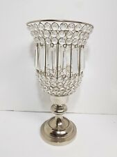 SOPORTE PARA VELAS DE METAL Y CRISTAL FALSO BLING segunda mano  Embacar hacia Mexico