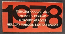 1978 mercury cougar for sale  Olympia