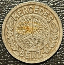 MERCEDEZ BENZ MEDALHA DE ESTANHO CARRO MOEDA AUTOMÓVEL CAMINHÃO SUV TOKEN  comprar usado  Enviando para Brazil