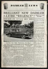 Daimler news 1952 for sale  LEICESTER