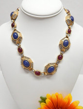 COLAR LINK PAINEL CABOCHÃO TOM DOURADO, STRASS E MULTICOLORIDO 18" comprar usado  Enviando para Brazil