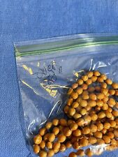 Colar de feijão semente de milho 80 pol. laranja feito à mão vintage contas amarelas soja comprar usado  Enviando para Brazil