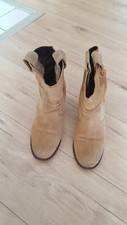 Bottines beige cuir d'occasion  Villeparisis
