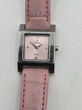 Relógio feminino de couro prata aço inoxidável rosa Festina comprar usado  Enviando para Brazil