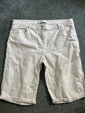 ladies white knee length shorts for sale  WIRRAL